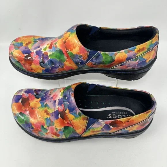 Klogs Mission Nursing Shoes Womens 10 Slip On Comfort Work Clogs Patent Leather - Picture 2 of 10